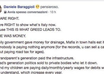 Post su facebook