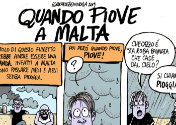 La satira di Michele Benincasa: Quando piove a Malta