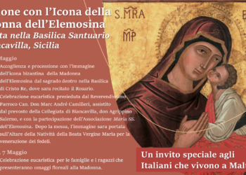 Da Biancavilla a Malta: l’immagine dell’icona della Madonna dell’Elemosina alla Basilica di Paola il 6 e 7 maggio