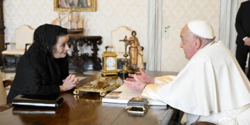 Myriam Spiteri Debono incontra Papa Francesco in Vaticano