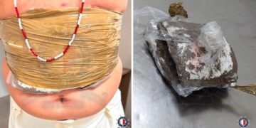 Da Barcellona a Malta con un chilo di cocaina addosso: 23enne arrestato all’arrivo in aeroporto