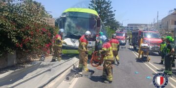 Frontale a Mosta, Malta Public Transport: «L’autista dell’autobus non ha alcuna responsabilità»